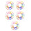 80Pcs Versatile Silicone Pacifier Rings Soft Multi Colored Baby Clips 8