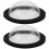 2Sets Transparent Aquarium Floating Plant Rings for Fish Feeding Use 6