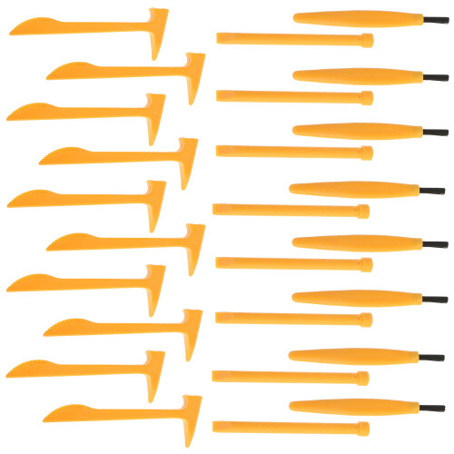 150Pcs Plastic Dinosaur Digging Kit Yellow Home Science Tool Set 2