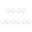 5Pièces Bracelets Conque Argent Zinc Durable Pour 5