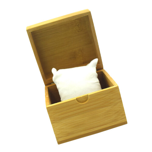 2Pcs Bamboo Watch Box Multi- Storage Case for Men and Women 1