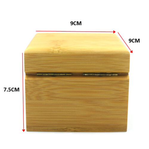 2Pcs Bamboo Watch Box Multi- Storage Case for Men and Women 2
