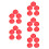 25Pcs Red Plastic Fire Detector Covers for Detector Protection 5