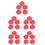 25Pcs Red Plastic Fire Detector Covers for Detector Protection 6