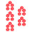 25Pcs Red Plastic Fire Detector Covers for Detector Protection 8
