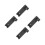 4Pcs Wall-Mounted Aluminum Hair Tool Storage Rack Silver for Home Use 9