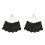 2Pcs Black Wooden Mini Chalkboards Erasable Decorative Message Boards 2
