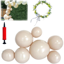Reusable inflatable balloon garland arch kit with elastic