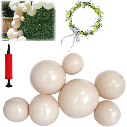 Reusable inflatable balloon garland arch kit with elastic