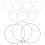 30Pcs Black Metal Hand Fan Frame DIY Round Structure for Wedding Stage 2