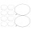 30Pcs Black Metal Hand Fan Frame DIY Round Structure for Wedding Stage 3