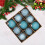 Blue Christmas Tree Ball Ornaments Plastic 9 PCS 6