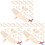 36Pcs DIY Wood Airplane Models Light Yellow Planes for Decorative Use 2
