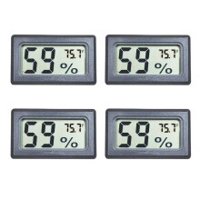 Digitaalinen lämpömittari, kosteusmittari, Fahrenheit LCD, 4 kpl