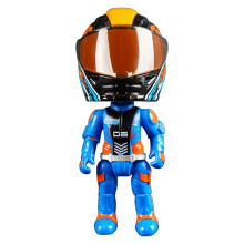Figura de casco de motocicleta de aleación con articulaciones móviles (1 unidad)