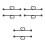 6Pairs Smooth Steel Black Industrial Barbell Ear Stud Creative Design 8
