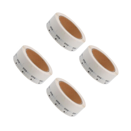 4000Pcs Round Open Stickers Clear Pet Waterproof Labels Easy Peel Seal 1