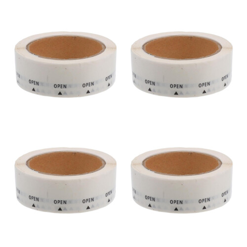 4000Pcs Round Open Stickers Clear Pet Waterproof Labels Easy Peel Seal 2