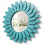 Beach Wall Decor Mirror Wooden Sunburst 12 Inch 1