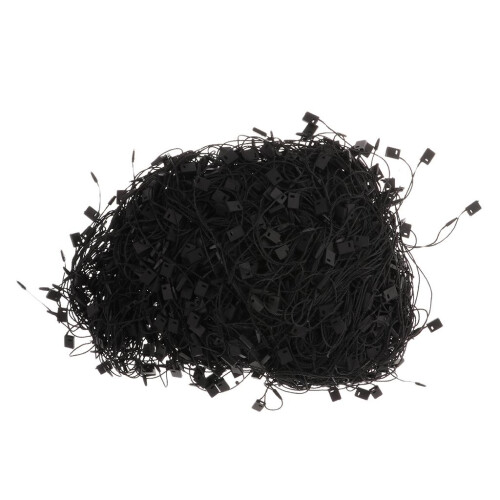 1000Pcs Clothing Hanging Tag String Fastener Labeling Loops Black 1