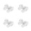 24Pcs White Iron Mini Buckets for Craft Storage and Decorative Use 4