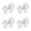 24Pcs White Iron Mini Buckets for Craft Storage and Decorative Use 7