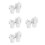 24Pcs White Iron Mini Buckets for Craft Storage and Decorative Use 9