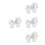 24Pcs White Iron Mini Buckets for Craft Storage and Decorative Use 10