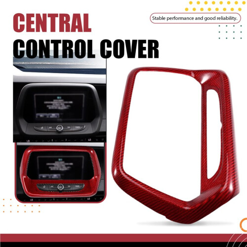 Car Center Control Panel Cover Decorative Sticker Real Modification Accessories for  Camaro 2016+ Red 2