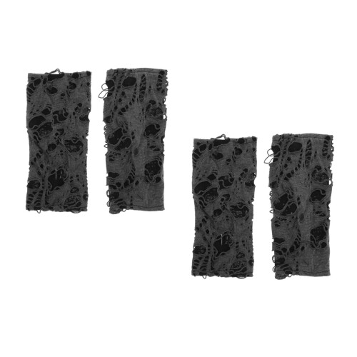 2Paren Punk Fingerless Handschoenen Polyester Halloween Cosplay 2