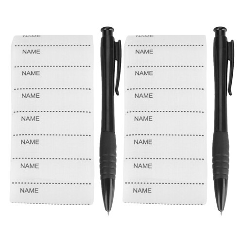 10Sets Stick on Name Labels Writable Fabric Tags for School Uniforms 1