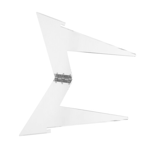 2Pcs Clear Acrylic Belt Display Rack for Home Martial 1
