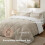 Comforter Set Reversible Beige White 7-Piece 2