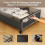 2-Pack Rolling Under Bed Storage Containers with Removable Lids – Compatible with Most Beds 4