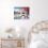 Snowman Wall Art Canvas Print 10x8 in 4