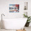 Snowman Wall Art Canvas Print 10x8 in 5