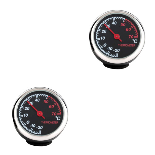 2Pièces Métal Pour Avec Thermomètre Intégré 2