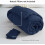Set copripiumino matrimoniale blu navy in microfibra, 3 pezzi 3