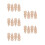 20Pcs Solid Wood Cabinet Appliques Beige Decorative Corner Onlays 5