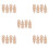 20Pcs Solid Wood Cabinet Appliques Beige Decorative Corner Onlays 9
