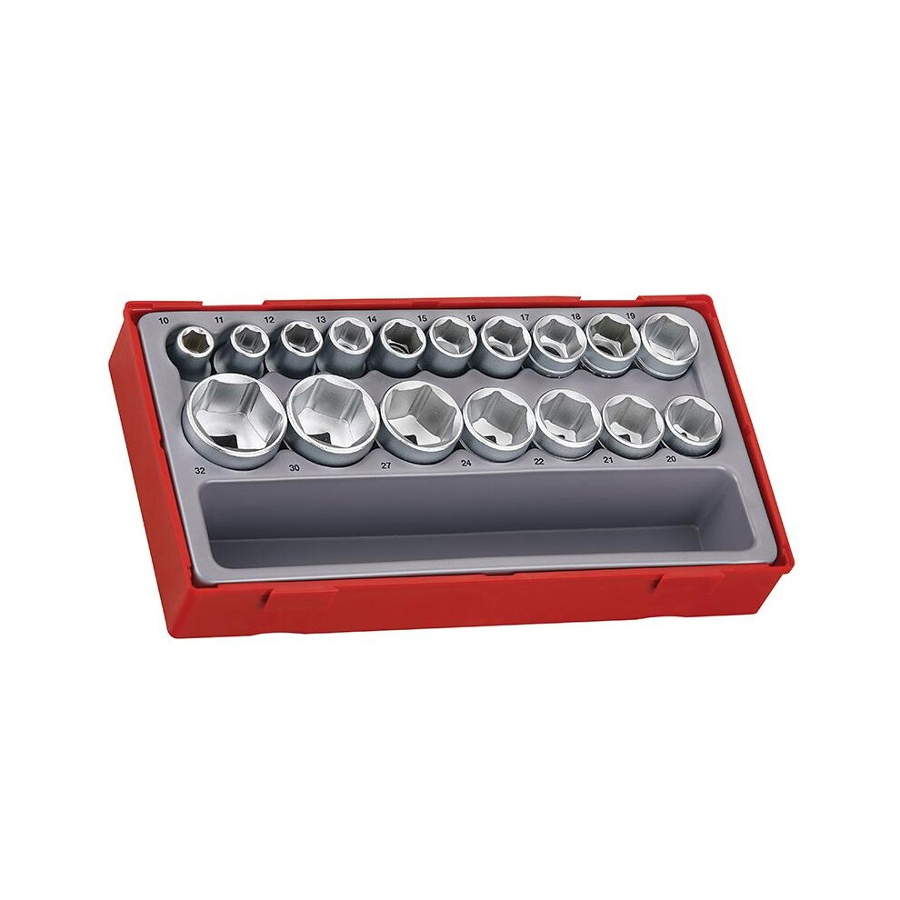 - Teng Tt1217-6 Metric 6-Pt Socket Set17 Piece1/2In Drive Multi Colour (One Size) - Image 2