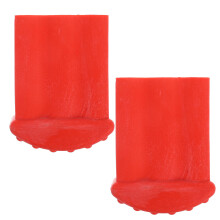 2Pièces Protections Pieds D'échelle En Caoutchouc Rouge Antidérapantes