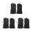3Paren Motorhandschoenen PU Zwart, Voor Dames 6