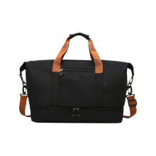 Faltbare Reisetasche, wasserabweisend, 30 l, Khakigrau
