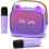 Portable karaoke machine with LED lights and 2 wireless mics 1