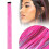 Aplique de cabelo rosa brilhante, 19,68 polegadas (1 unidade) 1