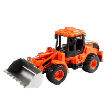 Baufahrzeug-Spielzeug für Kinder, Reibungsantrieb, Orange