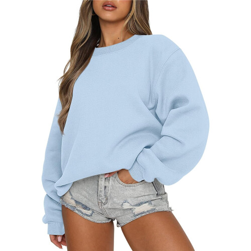 Γυναικεία μπλούζα με μακριά μανίκια, casual, ζιβάγκο, άνετη γραμμή, φλις μπλούζες με