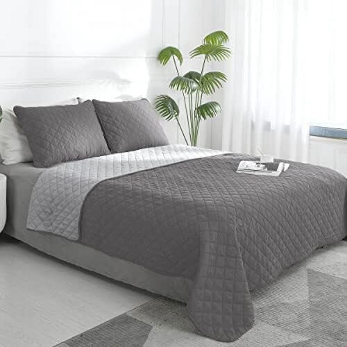 Vendbart dynesett med 2 puter/queen size-senger