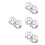 8Pcs Flush Mount Fire Sprinkler Head Protector Iron Silver Wire Cage 10